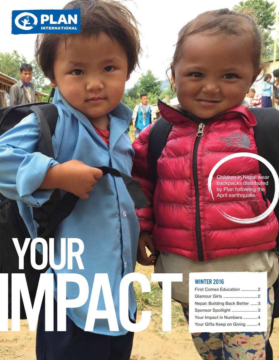 Winter 2015 Your Impact newsletter cover