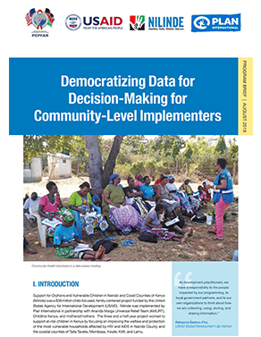 Democratizing data Nilinde project report cover
