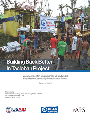 Building Back Better Tacloban Project Report
