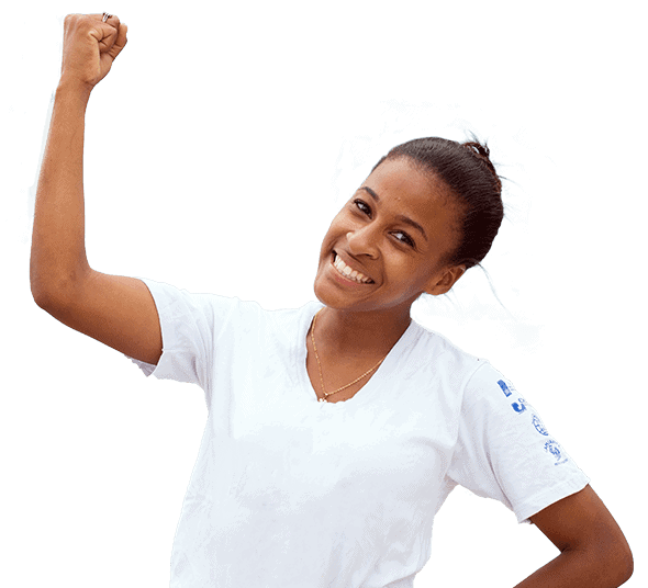 Girl Showing Strength For Equality