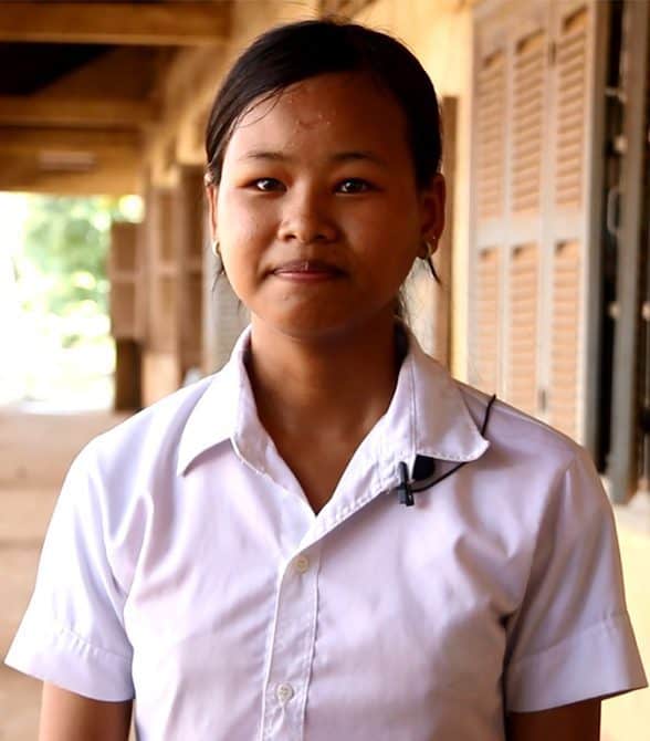 Sponsored Girl at School in Cambodia
