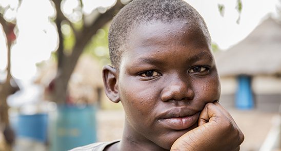 Stella is a girl living in the Bidi Bidi refugee camp in north Uganda