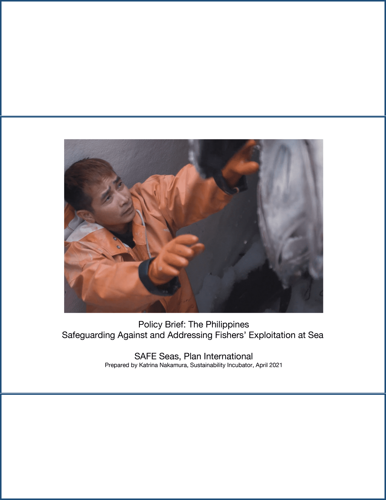 Policy brief_SI for safe seas cover photo