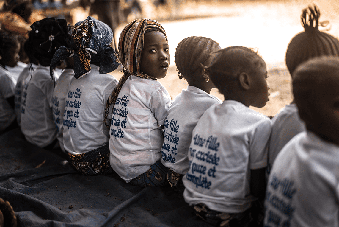 Girls Listen to Announcement