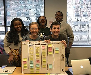 youth advisory board members preparing for the 2018 Youth Leadership Academy in Washington, D.C.