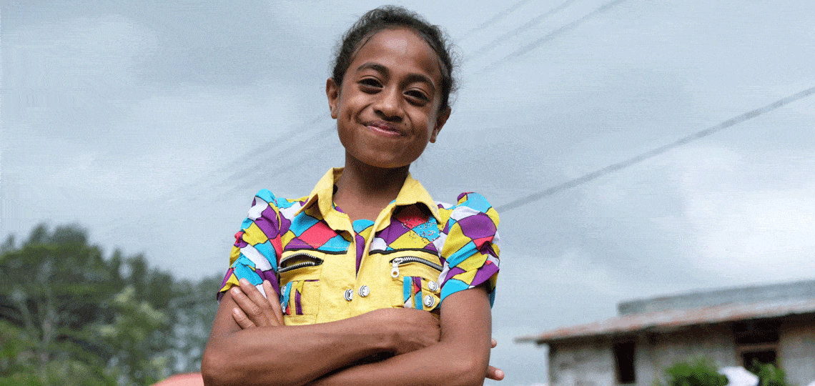 Santina lives in Timor Leste