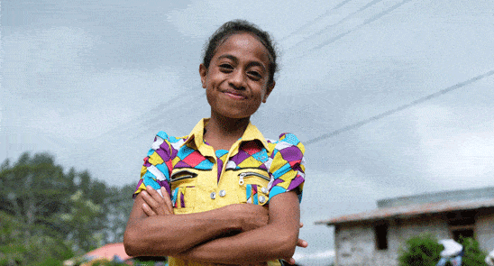 Santina lives in Timor Leste, and took over for the Prime Minister of the African country for 1 day for International Day of the Girl