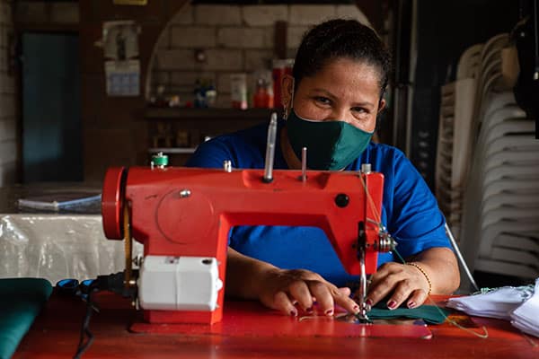 Women business owners in Ecuador are now making a living sewing face masks