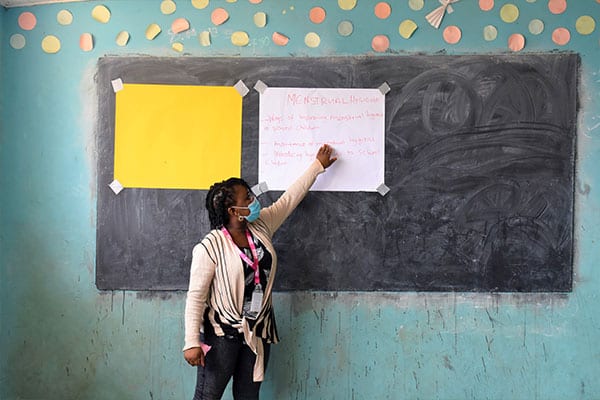 Fatima, a student in the Maiduguri community in Nigeria