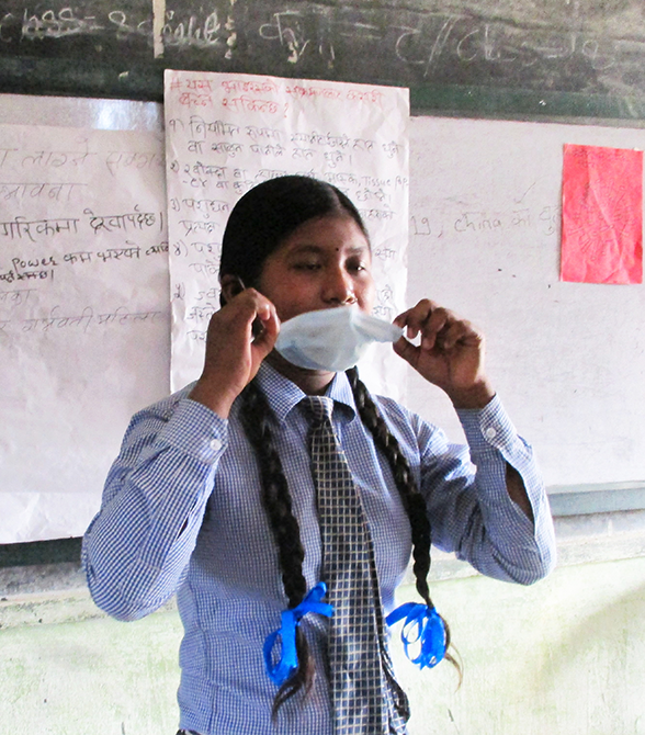 Girl In Nepal School