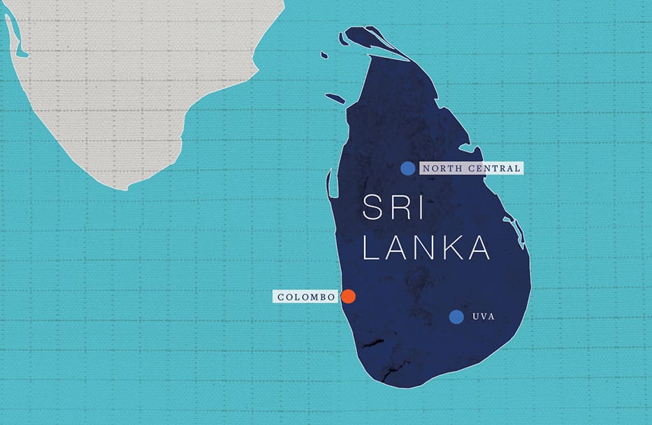 Map of Sri Lanka