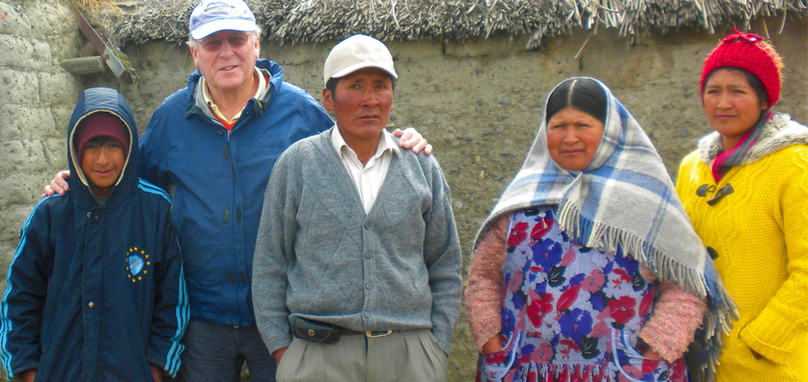Child Sponsor With Family In Cambodia