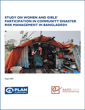Study on Women and Girls’ Participation in Community Disaster Risk Management in Bangladesh Report Cover Photo