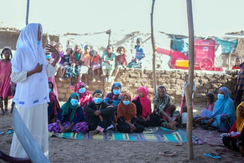Zainab, a mother in Sudan, leads other girls by example