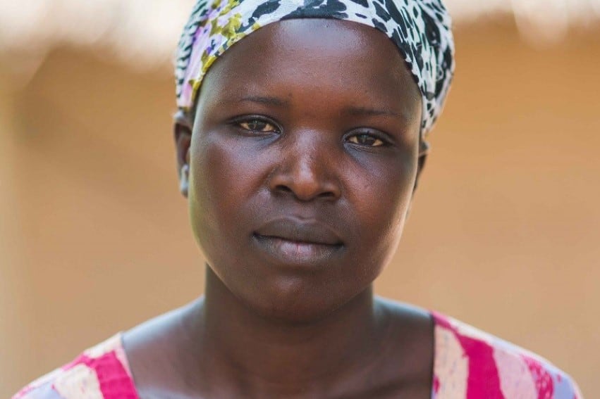 Pauline, a young woman from Uganda and a child bride who wants to go back to school