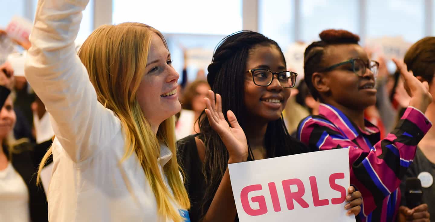 Girls Standing Up For Equal Rights