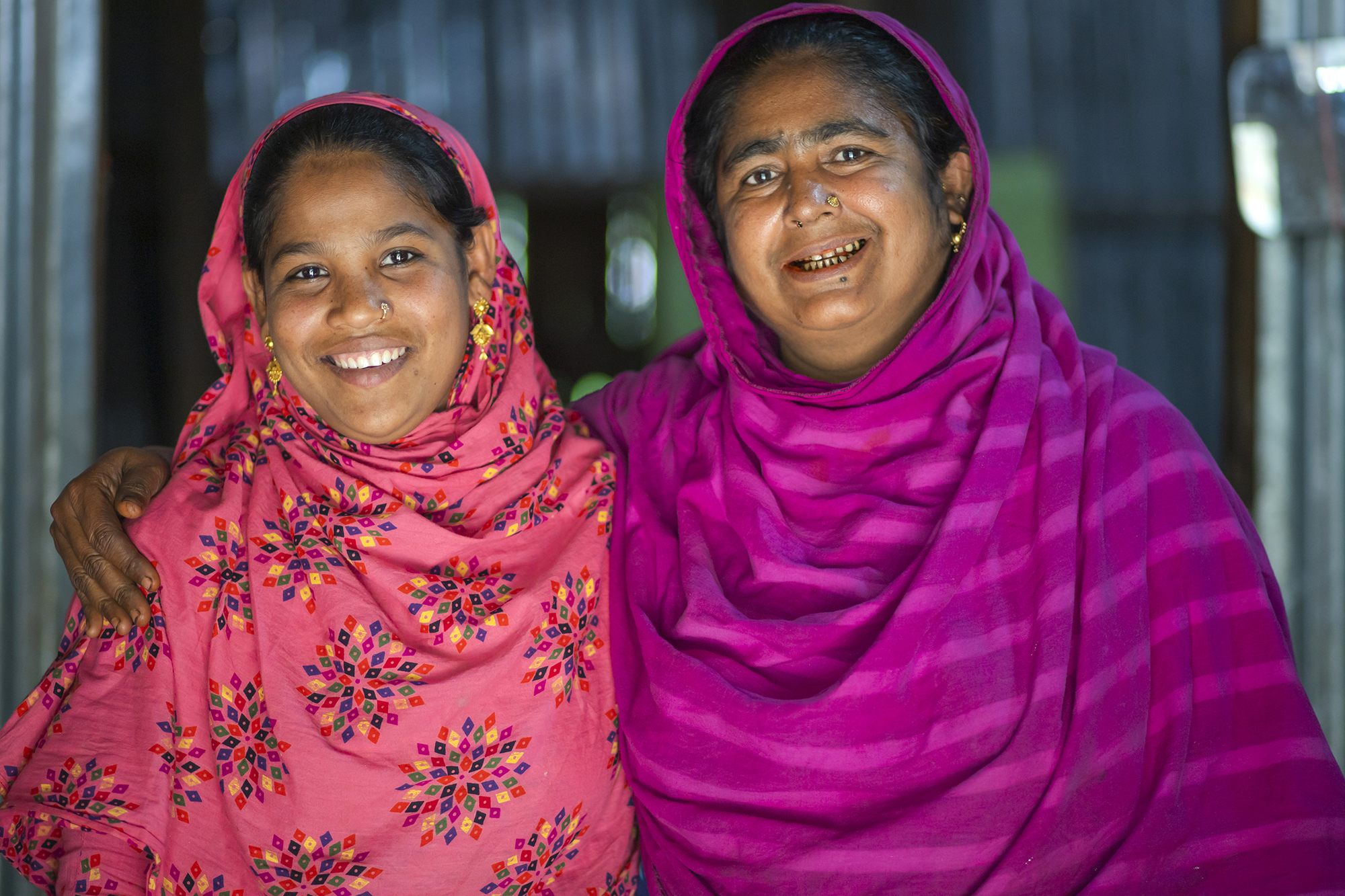 Rinku, a 25 year old woman in Bangladesh, and her mother
