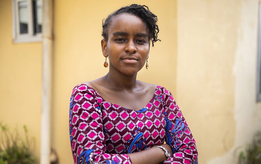 Fatmata, a girl from Sierra Leone. 
