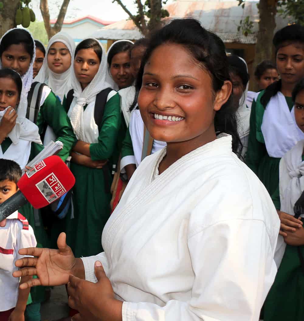 Gaitree, an inspirational girl from Bangladesh using karate to end child marriage