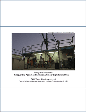 Indonesia SAFE seas policy report cover photo