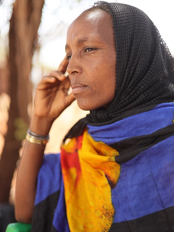 Leki from Ethiopia is struggling to keep her family alive during the drought. 