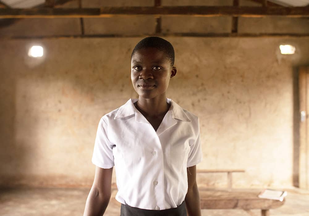 Bertha, age 19, was in a violent marriage as a child and became pregnant. 