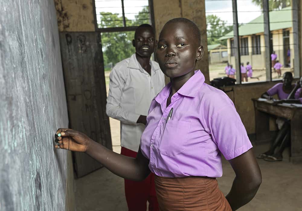 School lunches provide girls like Hellena with sustenance, and also fuels their passion for learning and staying in school. For many students in South Sudan, the meals they get at home simply aren’t enough.
