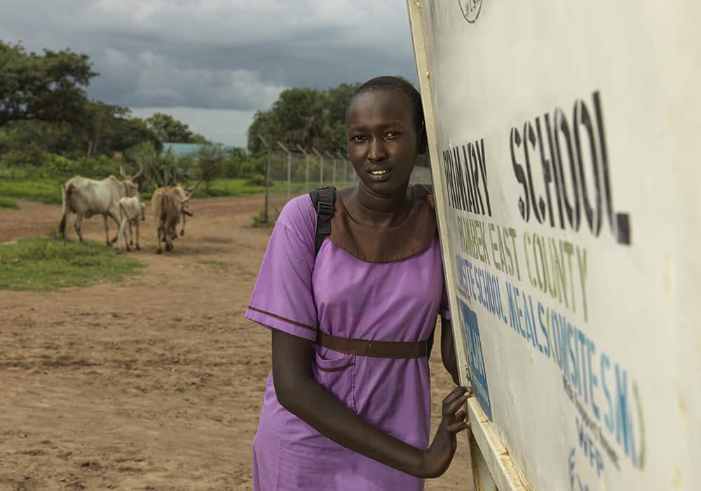 Martha says she would like to become a doctor one day, but worries that she has missed too much school due to hunger that she won’t be able to pass her secondary school exams. “If there is food, students will come in every day,” she says.