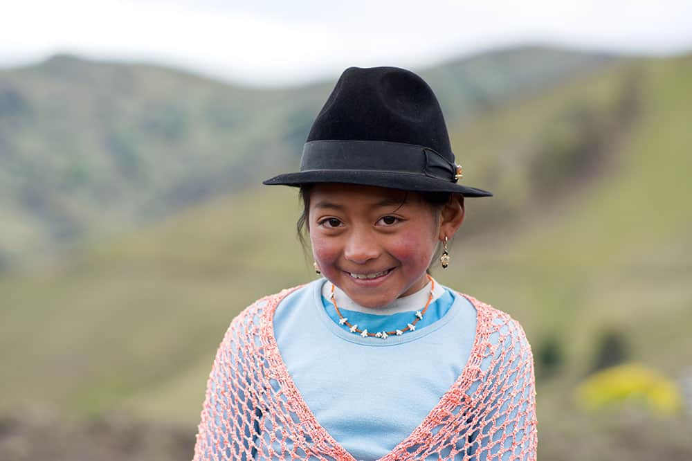 Evelyn, 7, wishes that all of the children in her village were able to go to school like her. “It would be good for them to go to school to study because then they will learn more.”