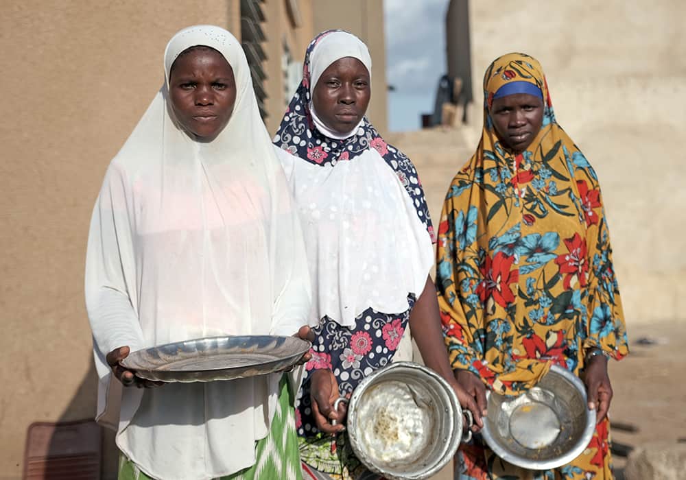 Displaced women in Koupela often struggle finding or affording food to eat. 