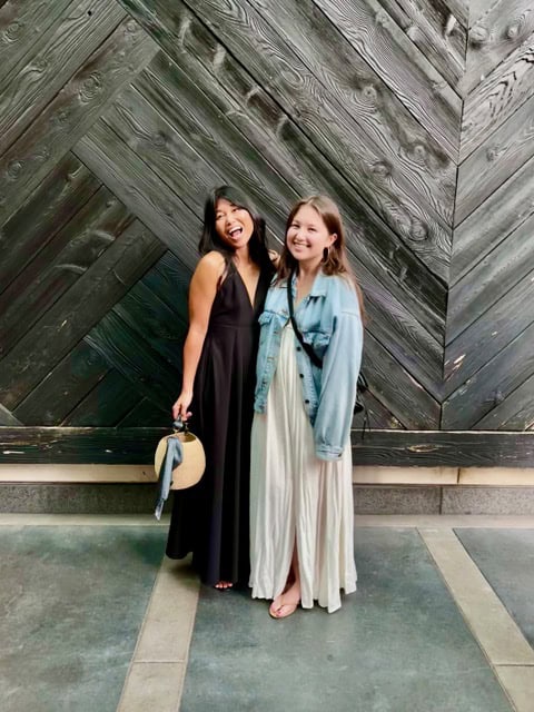 Byronie (right) and Sara know that big change often starts with the people who believe in you most.